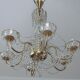 Brass chandelier, 1960s