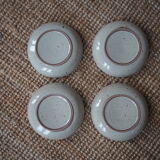 Set of 4 hollow plates in sandstone of the Marais