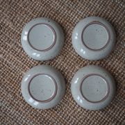 Set de 4 assiettes creuses en grès du Marais