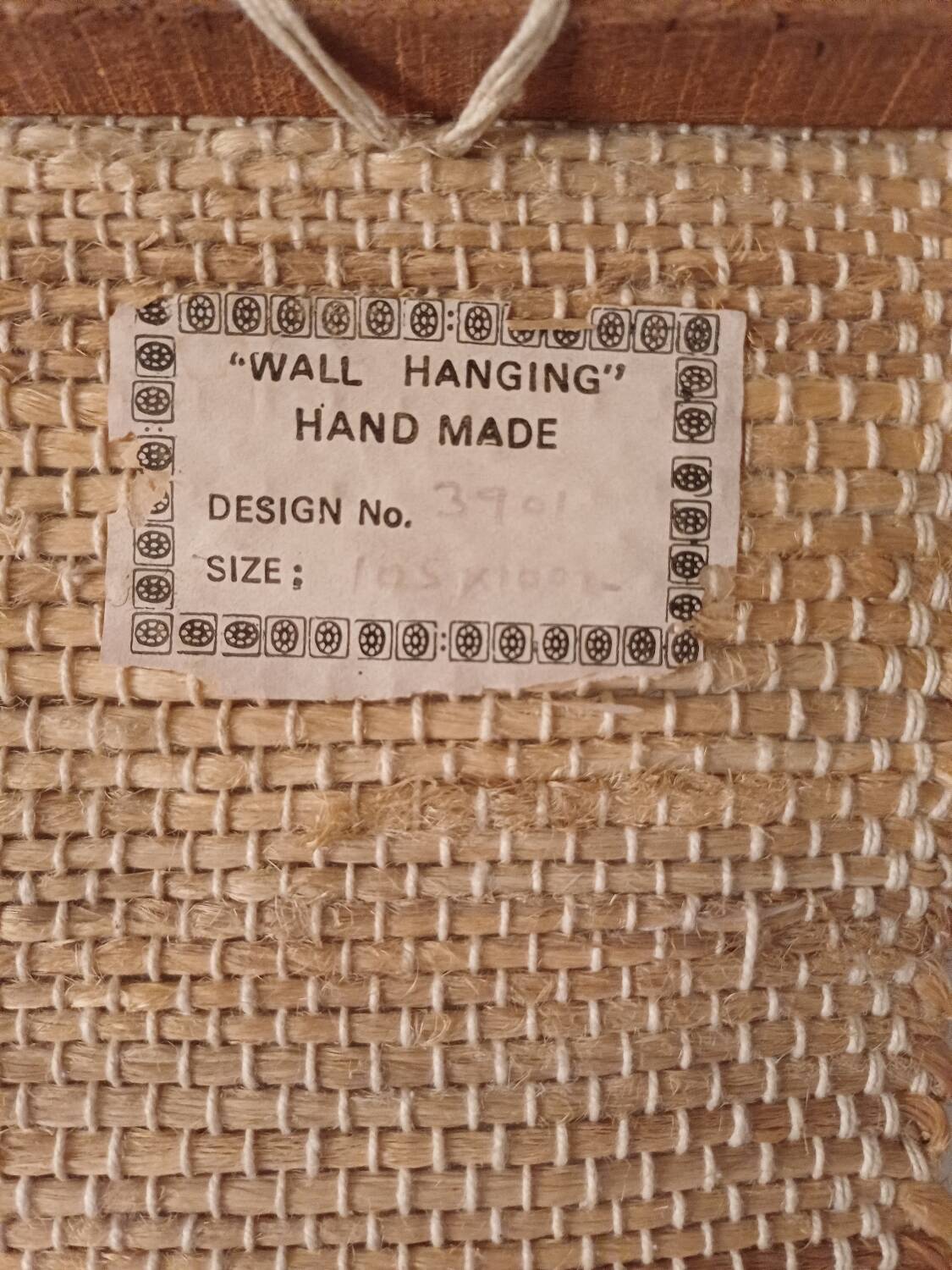 Vintage tapestry with a boat motif