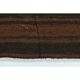 1970s vintage Turkish Oushak handmade wool cotton brown runner rug 170x317