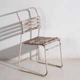 Antique white outdoor chairs (circa 1920). Set of 4