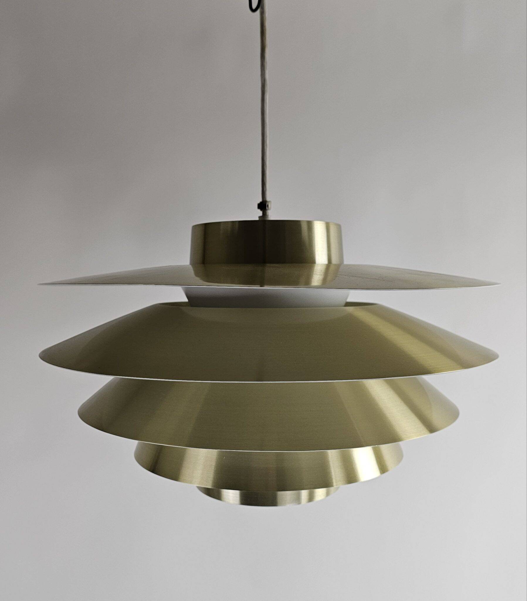 Suspension en laiton Verona Sven Middelboe Nordisk Solar Danemark, années 1970