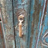 Rajasthani wardrobe in Burmese teak with original patina.