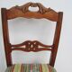 Series of 6 chairs, cherry, 19th