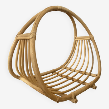 Rattan magazine holders