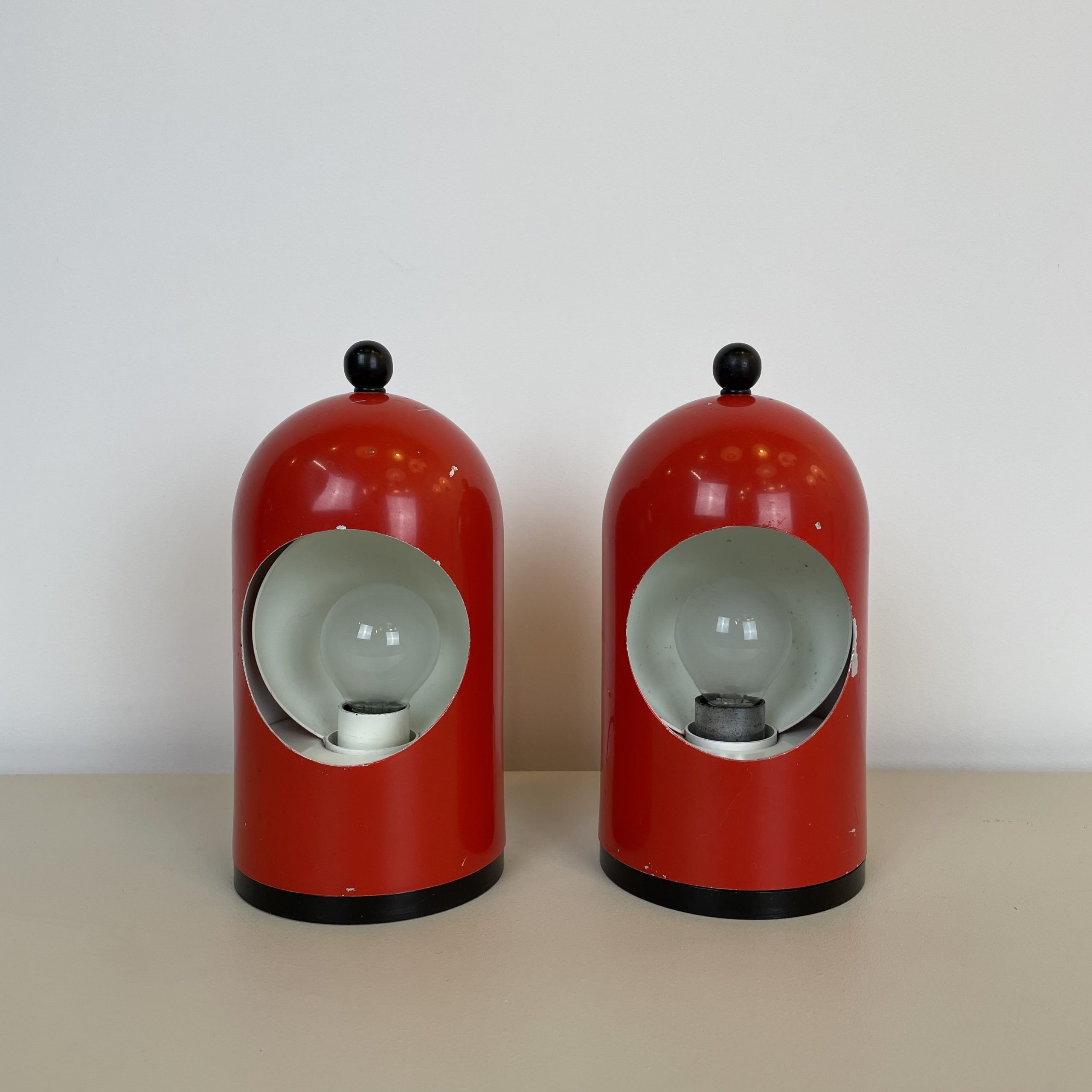 Paire de lampes Selene, Italie 70