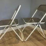 Pair of Plia folding chairs by Giancarlo Piretti for Castelli, 1970s