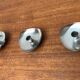 Vintage Danish minimalist candle holders by Arne Jacobsen for Stelton, set of 3.