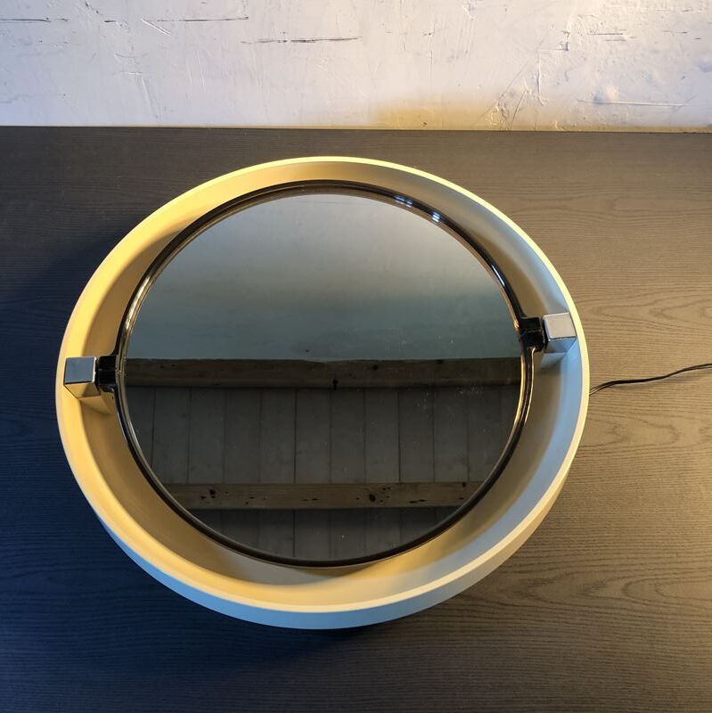 Miroir rétro-éclairé vintage 61cm