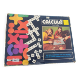 Vintage board game Calcula Interbero Mathematics in Scrabble style
