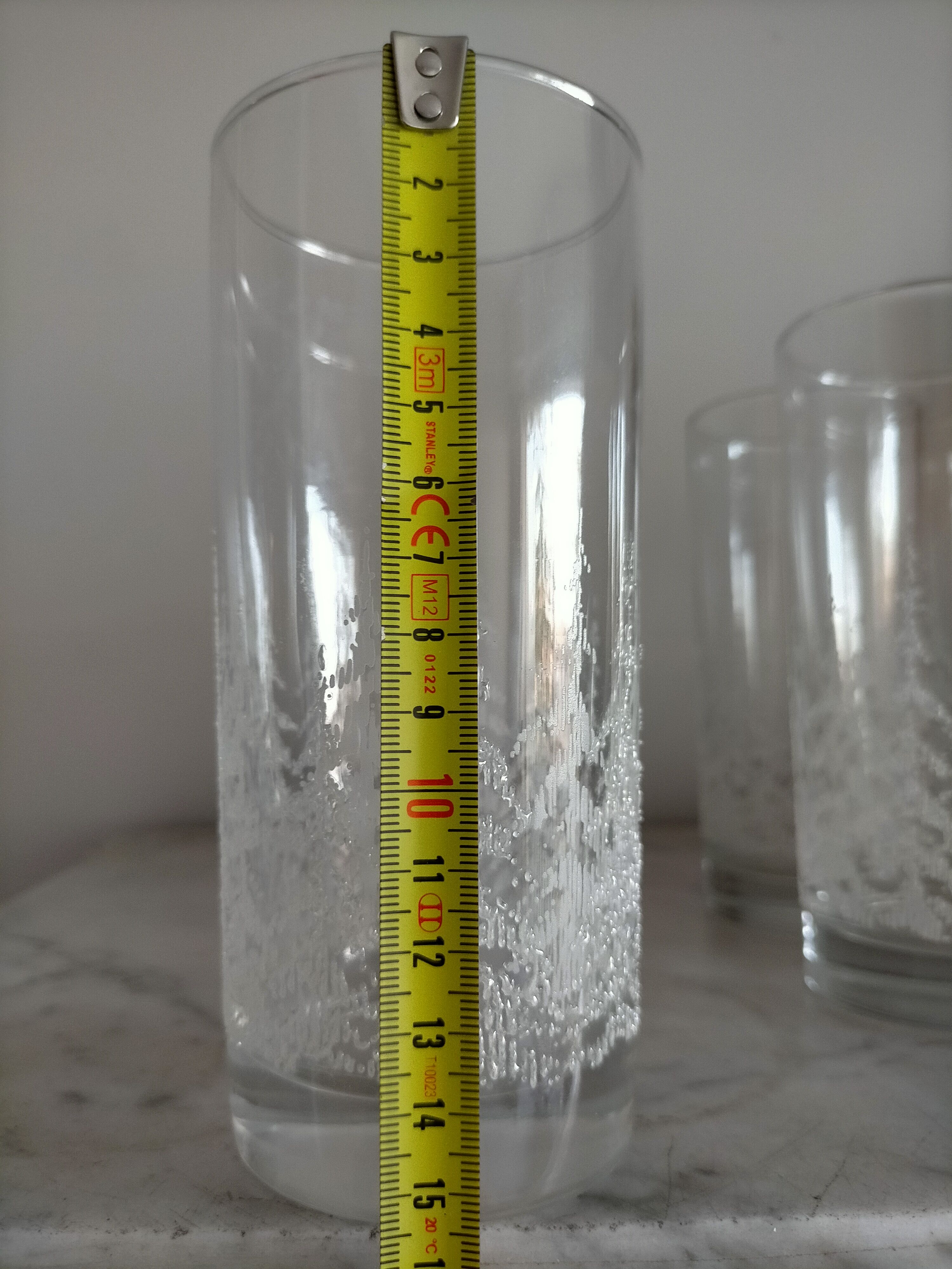 Lot de six verre à eau