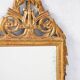 Miroir de mariage Louis XVI avec fronton à harpe