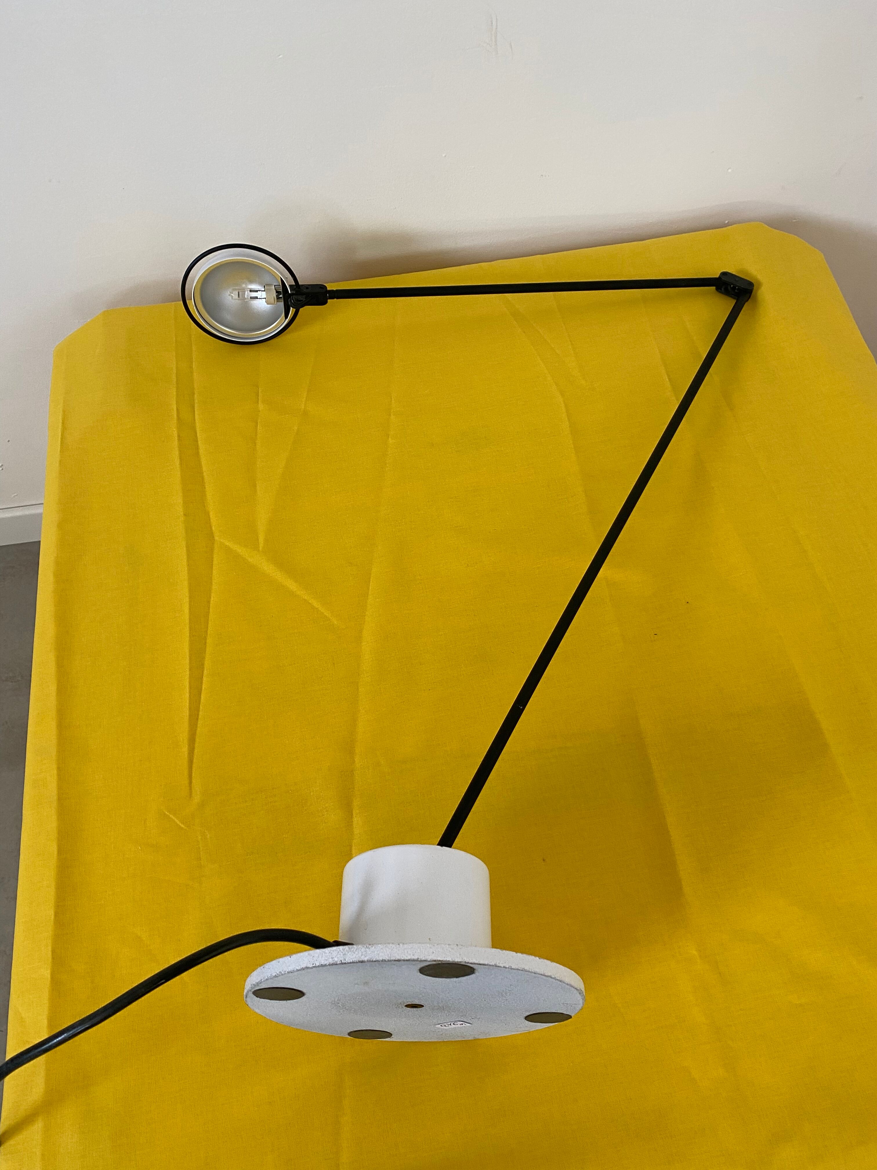 Desk lamp design Belux Swiss Hannes Wettstein year 80 vintage