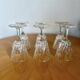 Set of 6 Vmc Cristal de Reims Harlequin glasses