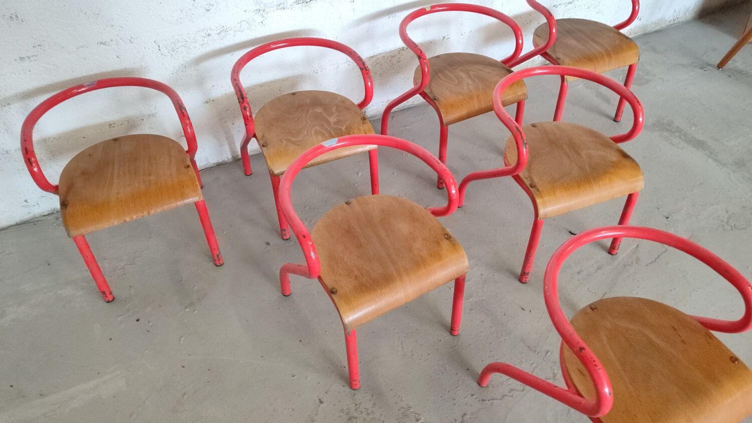 Chaise enfant Jacques Hitier vintage
