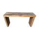 Old patinated solid wood bench 100cm