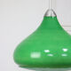 Italian mid-century green glass pendant lamp