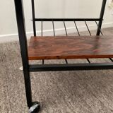 Table side on wheels from the 60s