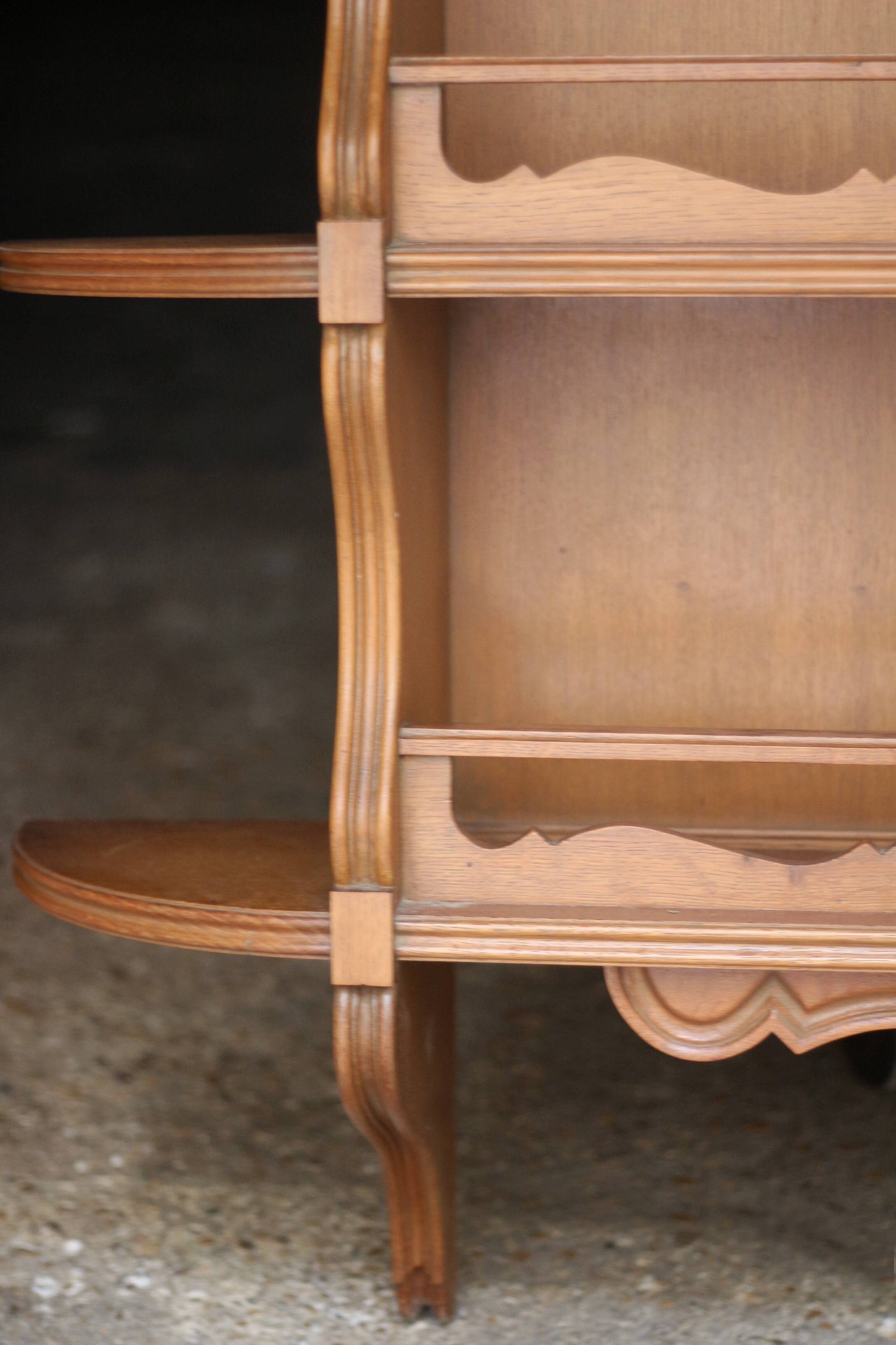 Imposing wall-mounted dresser of very fine craftsmanship