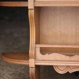 Imposing wall-mounted dresser of very fine craftsmanship