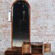 Czech Art Deco Dressing Mirror in Walnut, 1930s