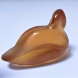 Zoomorphic paperweight crystal duck saint-louis v.rybalchenko design signed