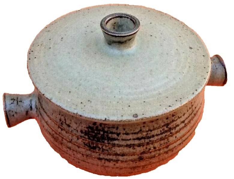 Serving tureen, glazed stoneware, ceramicist Jean Tessier, Atelier Le Cep