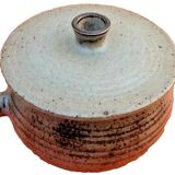 Serving tureen, glazed stoneware, ceramicist Jean Tessier, Atelier Le Cep