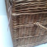 Wicker trunk L75xH53xD48 vintage