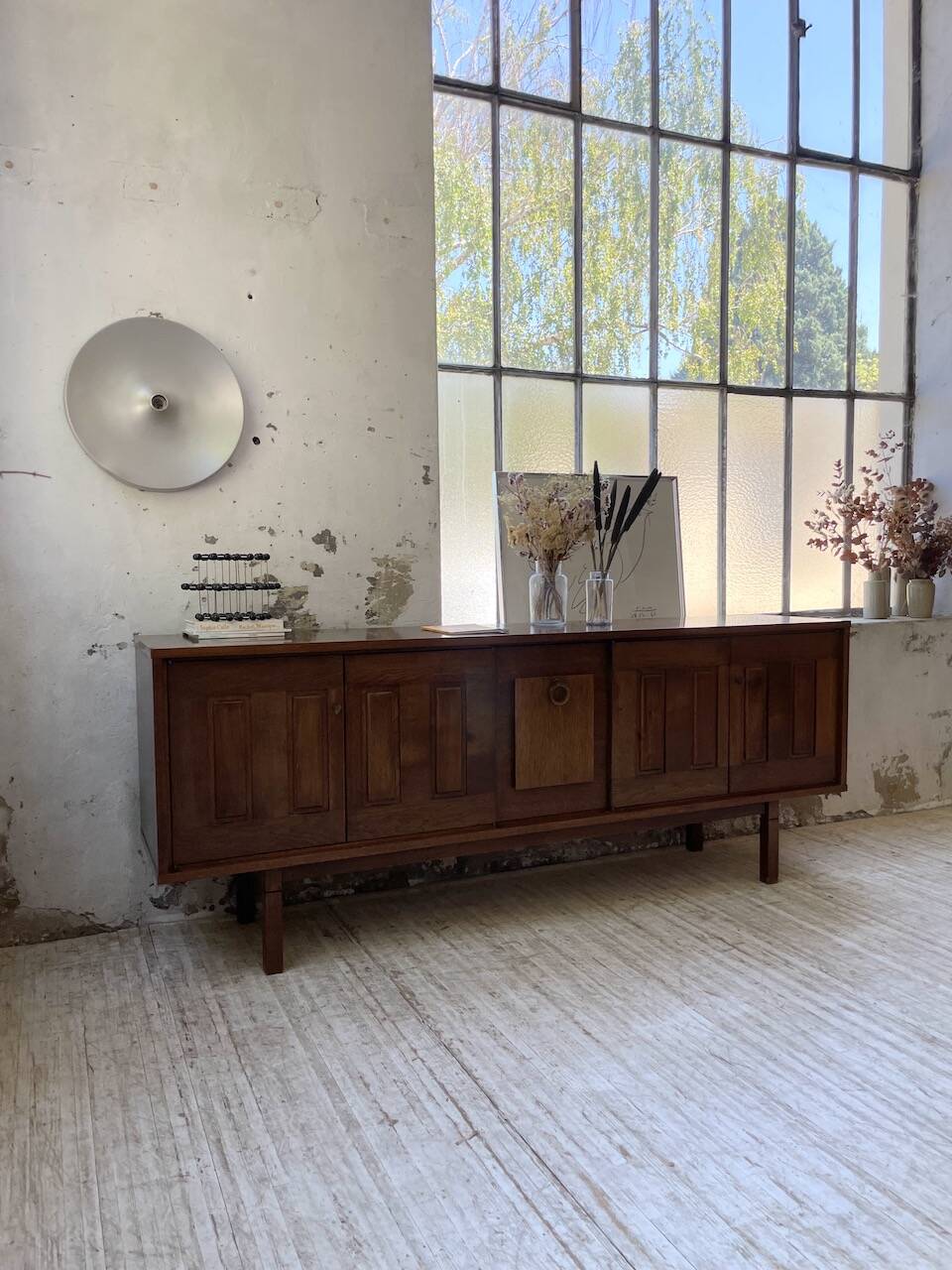 1950s modernist oak sideboard