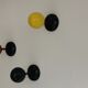 Hooks/coat rack colorful ball from the 50s