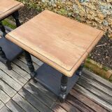 Pair of oak side tables