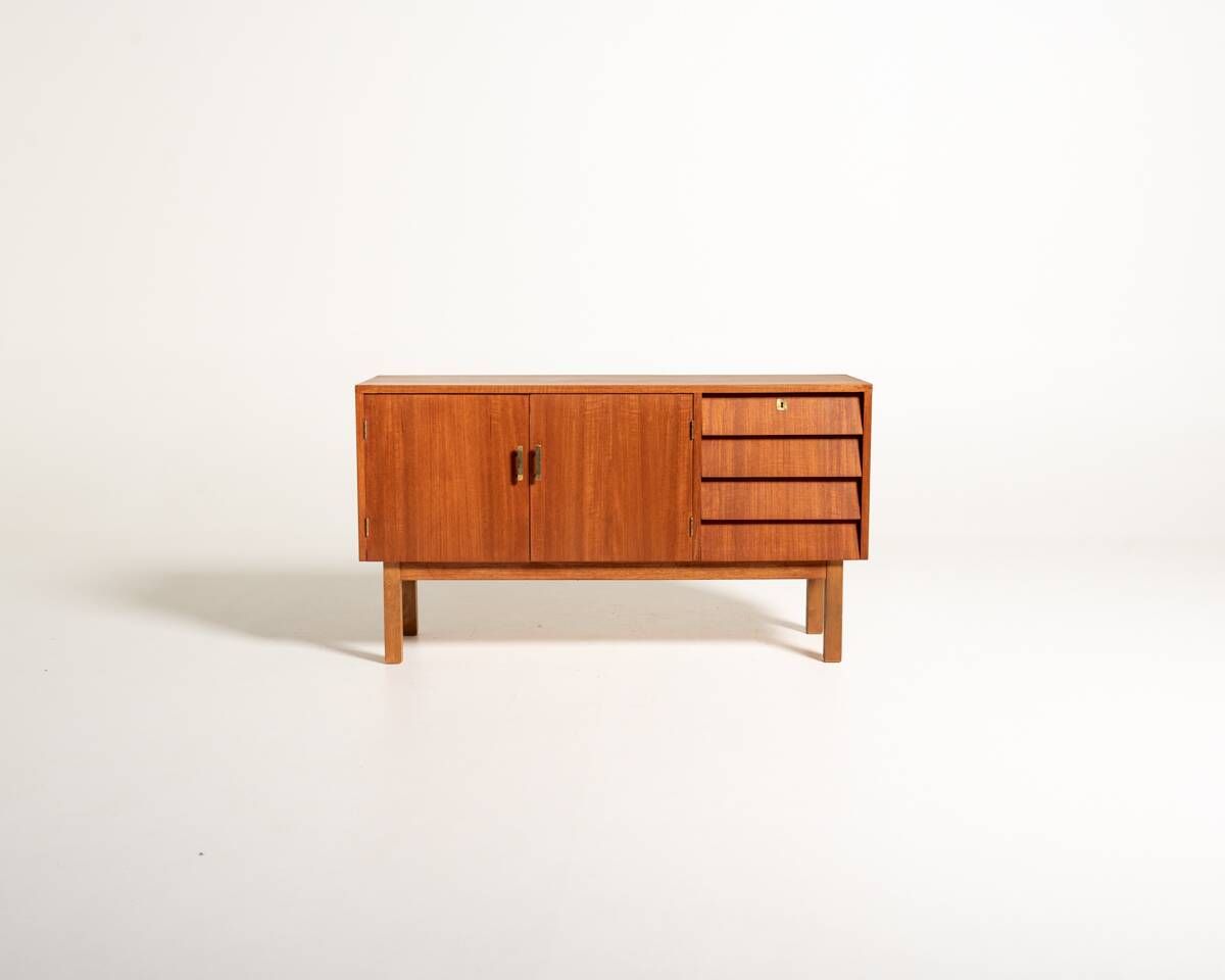 Scandinavian Teak Sideboard, Mid-Century