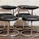 Cobra chairs by Giotto Stoppino, vintage 1970s.