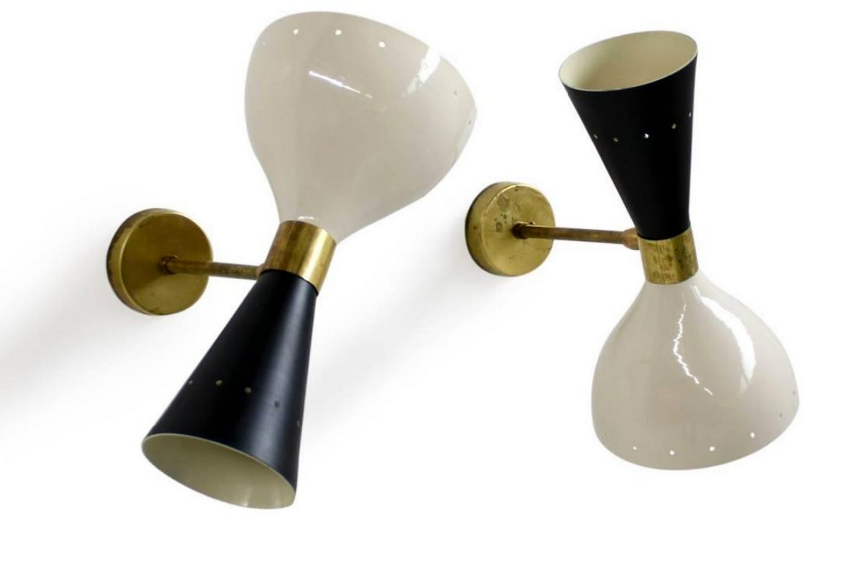 Wall lamps in the style of Italian creations of the 1950s