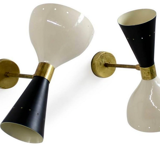 Wall lamps in the style of Italian creations of the 1950s