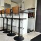 Lot de 2 chaises de bar réglables 60/80 cm en bois