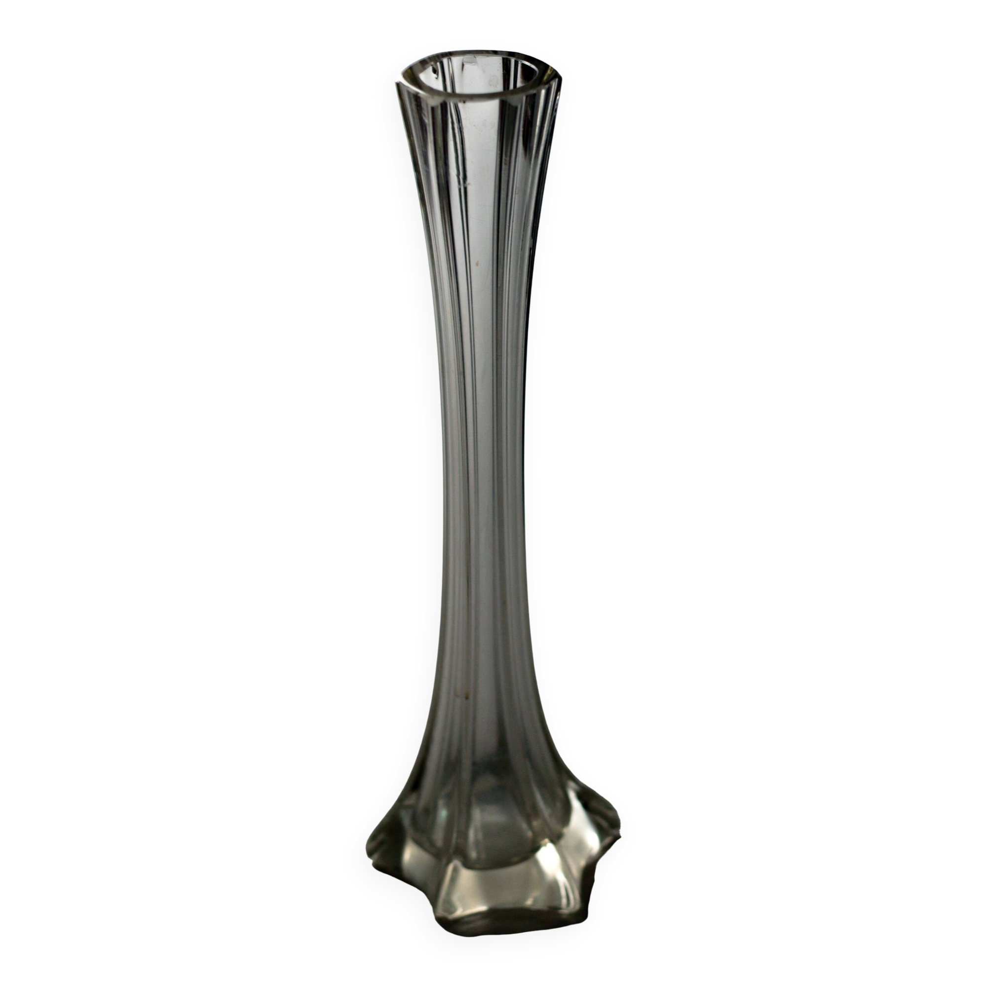 Art Deco glass soliflore vase