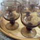 Series of 8 walking glasses