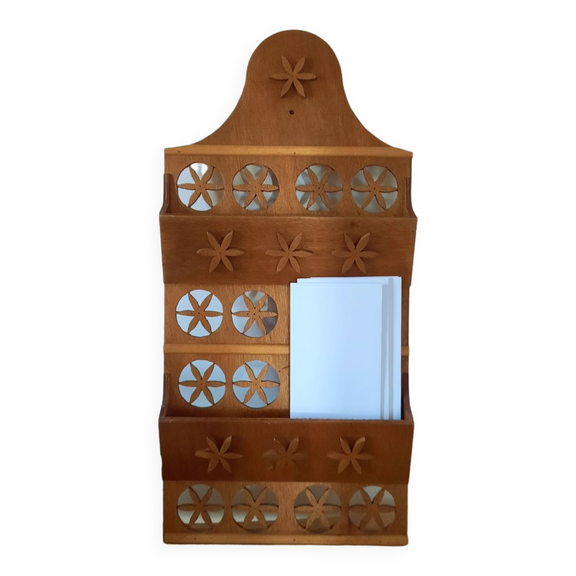 Wooden letter holder