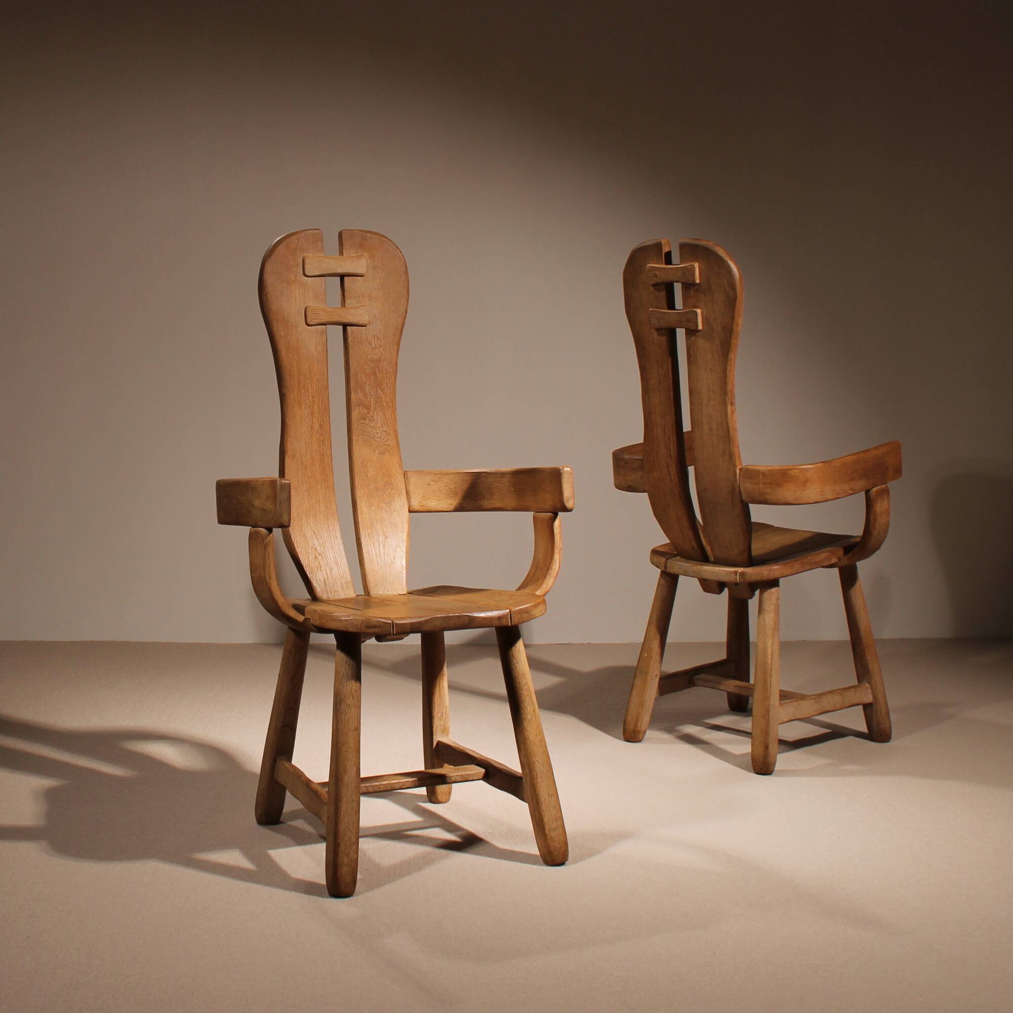 Two Brutalist Armchairs by De Puydt | Belgium 1970s