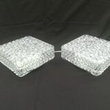 Pair of square ceiling lights
