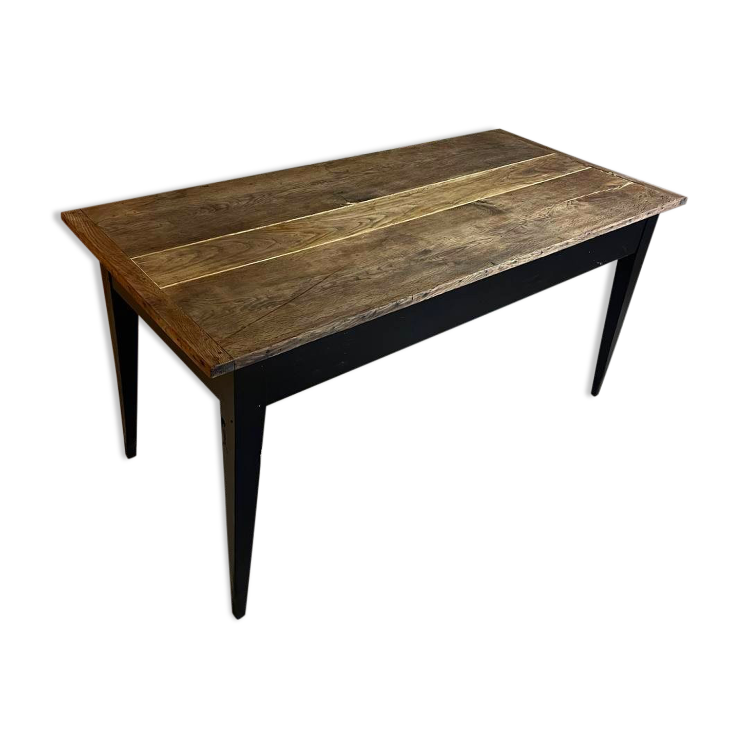 Farmhouse table - black legs