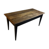 Farmhouse table - black legs