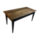 Farmhouse table - black legs