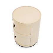 White modular storage unit by Anna Castelli for Kartell, 1970s.