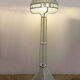 Italian mid-century rattan floor lamp, 1950s