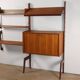 Modular Scandinavian wall library – Blindheim Møbelfabrik – 1960