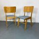 Chaises de salle à manger en hêtre modernistes du milieu du siècle, années 1950, lot de 2